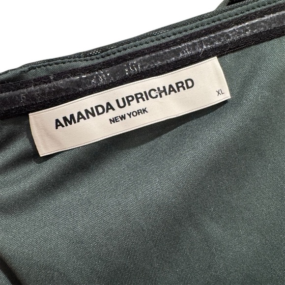REVOLVE Amanda Uprichard Anja Mini Dress Semi/Formal Cocktail Moss Green Size XL - Picture 8 of 11